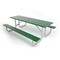 Frog Furnishings Green 8' Galvanized Frame Table with Galvanized Frame PB 8GREGFPIC - alternate 1